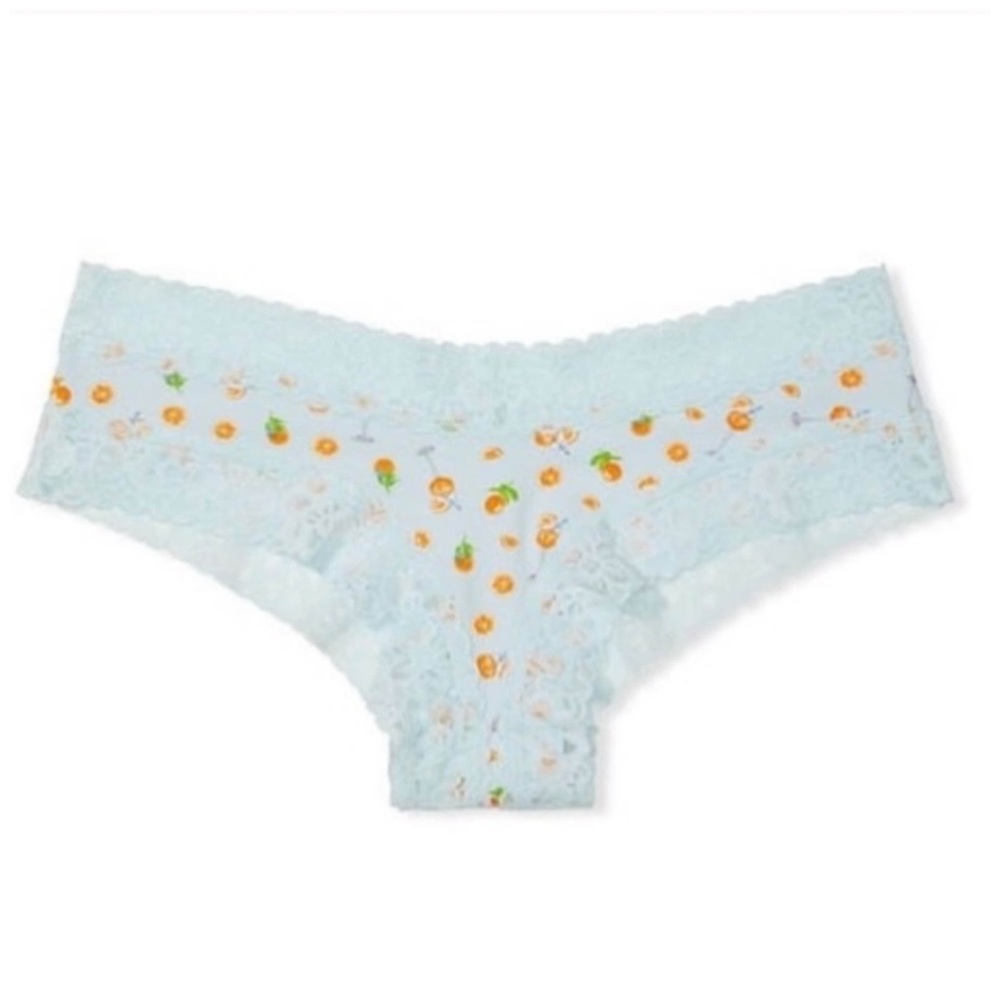 VICTORIA’S SECRET • Cotton Cheeky Panties with Lace Waist